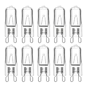 Halogeenlamp G9 28W 230V, 2700K warm wit 370lm dimbaar, G9 helder halogeen steeklampen, 10 stuks