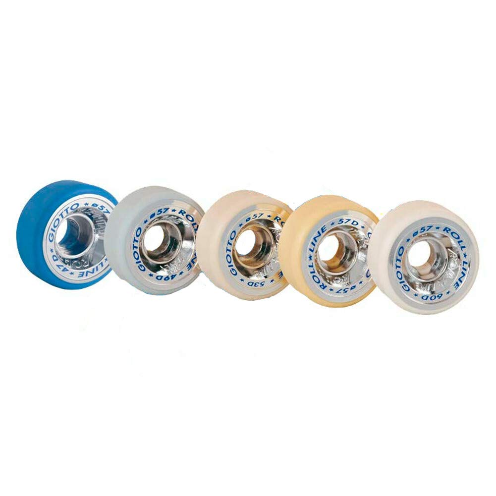 Quad Roller Skating Roll-Line Giotto Freestyle Wheels (Set of 8, 57mm, Hardness 53D)