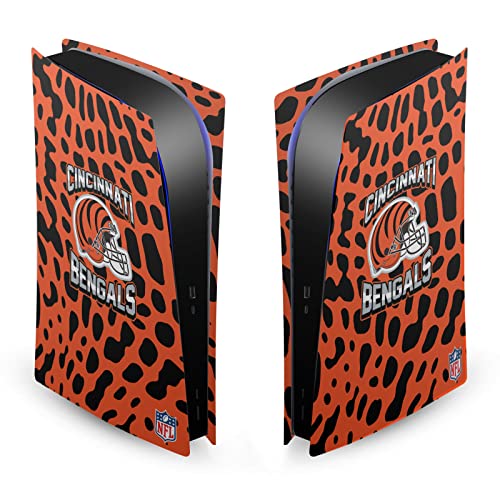 Console PS5 Digital Edition skin vinyle Cincinnati Bengals NFL contre la poussière quotidienne