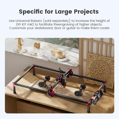 Image of Algolaser DIY KIT MK2 Y-Axis Extension Kit - Laser Engraving Area Expansion to 15.7 inch x 34.6 inch (400 x 880mm) - Compatible with Algolaser DIY KIT MK2 10W for Laser Engraver & Cutter - Easy Installation