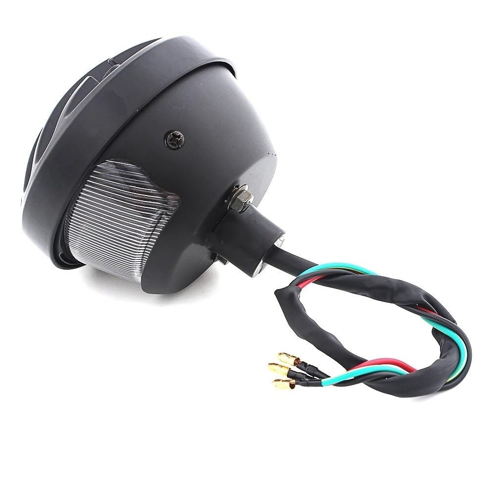 Clignotants Feux Feux arrière ronds noirs pour Moto pour Ha&rley Bobber Chopper, éclairage de frein arrière, indicateur de lampe, accessoires