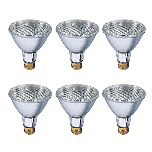 Xtricity 75W Par30 Halogen Long Neck Flood Light Bulb, 2700K Soft White, 1025 Lumens, Dimmable, E26 Medium Base, 120V (6 Pack) #TOP21