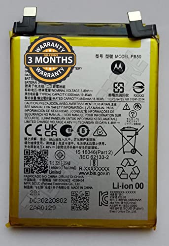 Image of THE BATTERY STORE Orignal PB50 Battery for Moto Mobile New Battery with 3 Months warrenty Please Carefully Check Your Mobile Battery Model and Purchase (Orignal PB50 Battery)