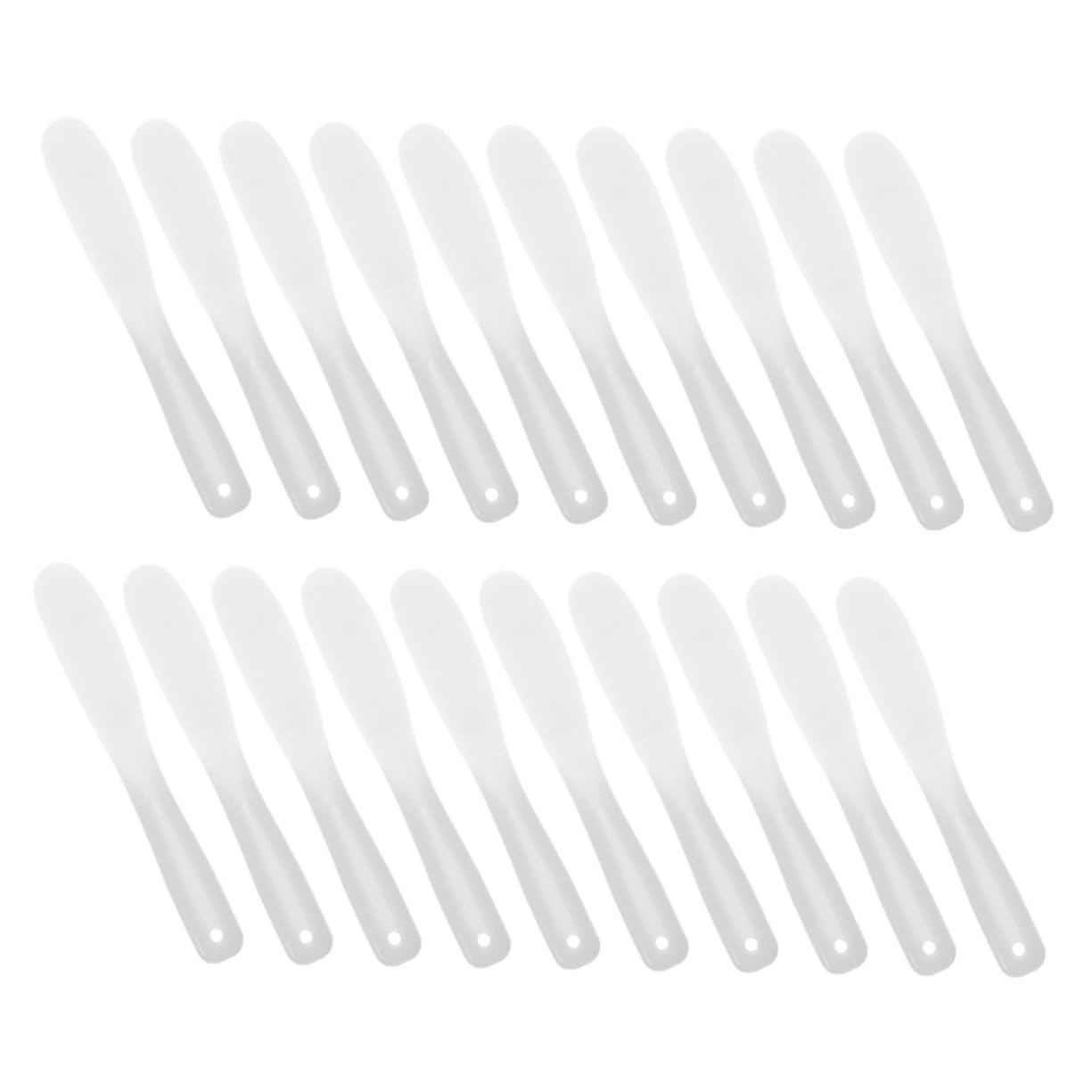 Baluue Mask Bowls for Facials 20pcs Silicone Makeup Spatulas Skincare Lotion Spoons Reusable Beauty Tools Facial Mask Applicators