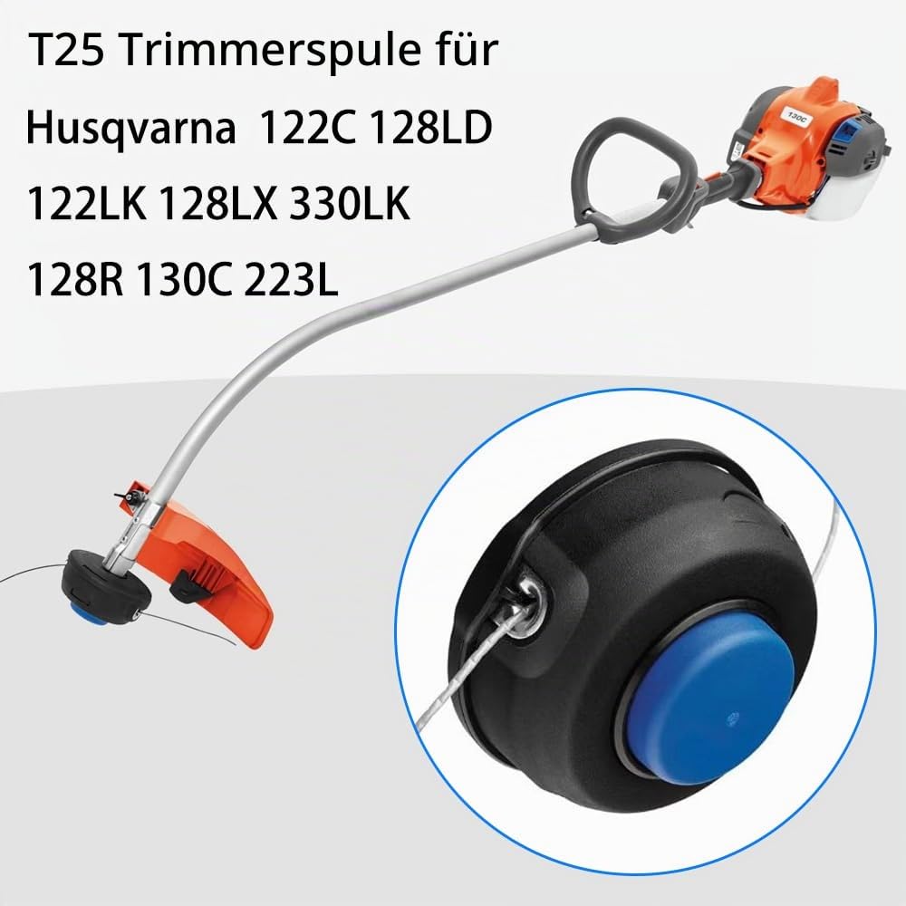 T25 Ersatzspule für Husqvarna 122C 128LD 128LX 128R Rasentrimmer