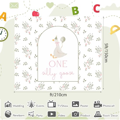Fondo fotográfico tematizado con diseño One Silly Goose 1.5x2 m miniatura 2