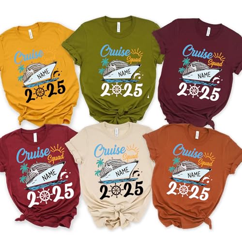 Custom Cruise Squad 2025 Shirt, Cruise Squad Shirt, Custom Cruise Crew Group Shirt, Custom Family Cruise Shirts, Matching Family Tees2