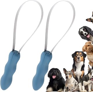 TWZKXC 2-Pack Dual-Sided Pet Grooming Blade Shedding Brush - Stainless Steel for Dogs Cats Horses Short Long Hair Removal Tool
