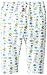 Zutano Unisex-Baby Newborn Fishies Pant, White, 3 Months