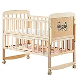 VBARV Bebé De Madera Maciza Multifuncional, Cuna para Niño