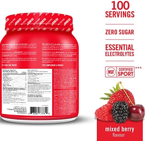 BioSteel Electrolyte Hydration Mix, Mixed Berry, 100 Servings - 2