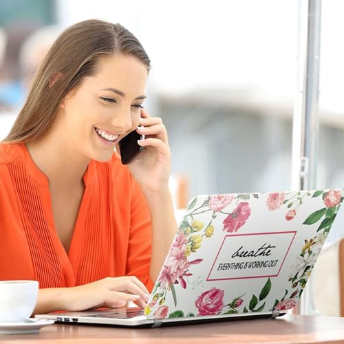 Image of Galaxsia Floral D20 Full Body Vinyl Laptop Skin /Sticker /Cover Upto 15.6 Inches Laptops Laminated-Removable-HD Quality Compatible for Hp-Dell-Sony-Lenovo-Asus etc.(15x10 Inches)