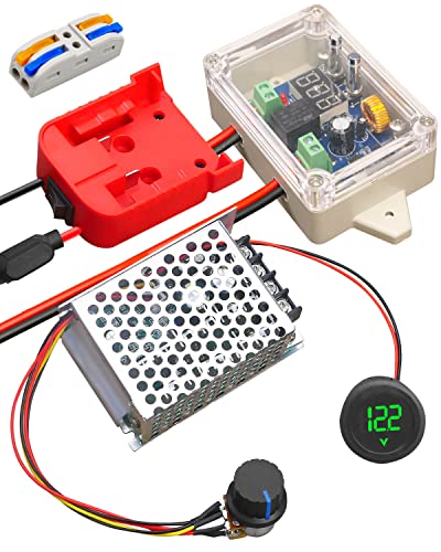 Power Wheel Adapter Kit Fit for Milwaukee M18 18V Battery with Voltage Regulator Fuse and Wire...