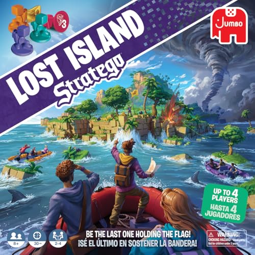 Stratego Lost Island juego de mesa familiar estrategia 2-4 jugadores miniatura 3