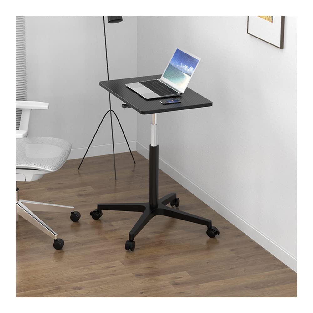 Scrivania Mobile in Piedi Postazione di Lavoro per Ufficio Domestico Regolabile in Altezza con Ruote Carrello per Laptop da scrivania con Ruote