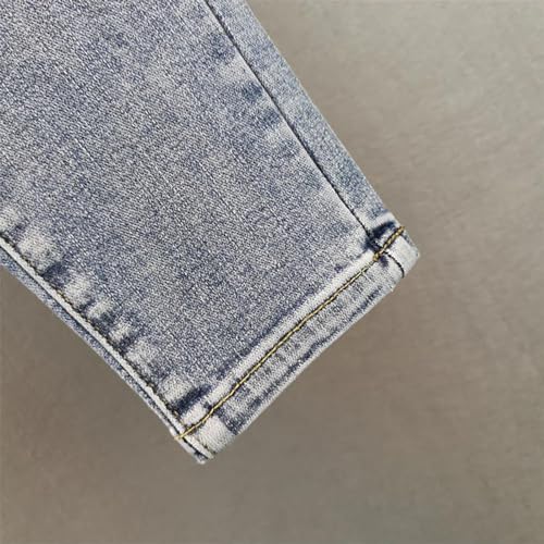 Women's Trendy Denim Cotton Shiny Jeans High Waisted Hot Diamond Casual Pants Yk2 Street Jeans4