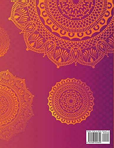 Mandala Livro de colorir para Idosos: Um Livro de Coloração para Adultos com Mandalas Bonitas Conceb
