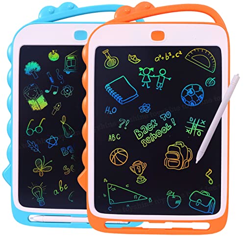 Toyshine Set of 2 Writing Tablets (10 inches), LCD Tab for Kids Drawing Pad Doodle Board for Old Boys/Girls Gifts Education Learning Toys – Orange & Green Toyshine Set of 2 Writing Tablets (10 inches), LCD Tab for Kids Drawing Pad Doodle Board for Old Boys/Girls Gifts Education Learning Toys – Orange & Green