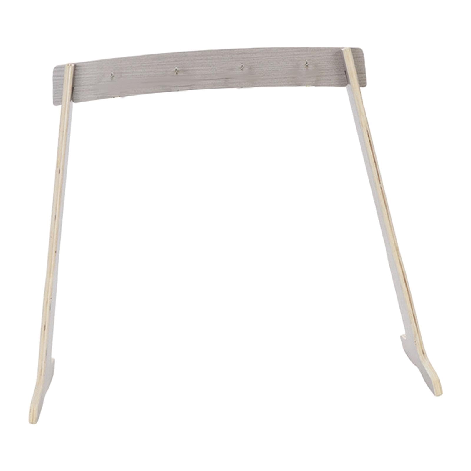 Harilla Support de Carillon en Bois, Support de Carillon Polyvalent Facile à Assembler, Support de Cible de Gong pour Salle de Classe, Bureau, Salon de Thé, Style B