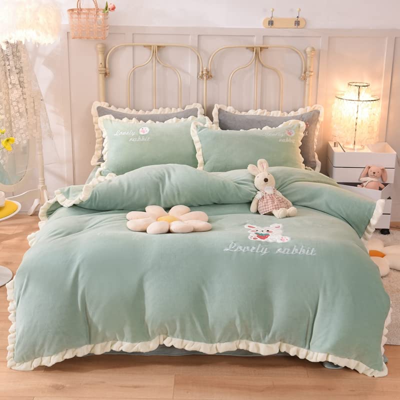 Amazon｜ダブルフリース掛け布団カバー-リバーシブル寝具セット