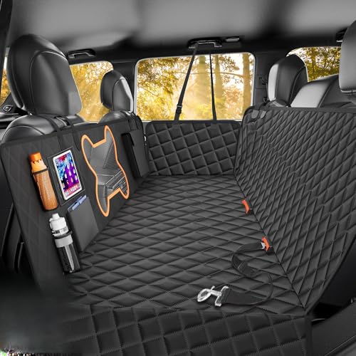 Image of Truck Dog Seat Cover Back Seat (Dark Black, for Cars /Small&Large SUV /Trucks)