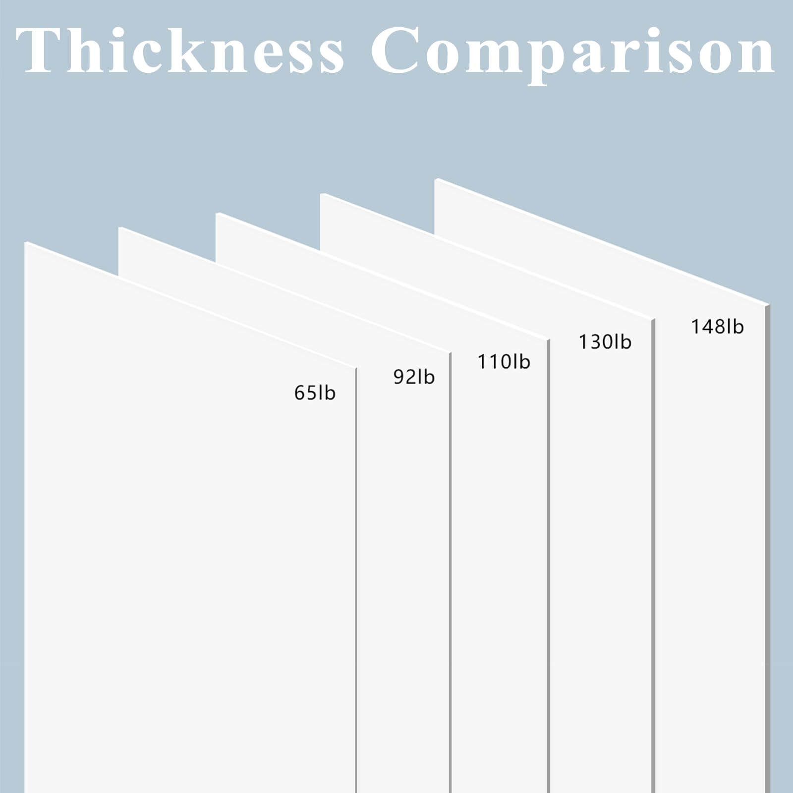 Weyew White Cardstock - 50 Sheets, 8.5" x 11" -5