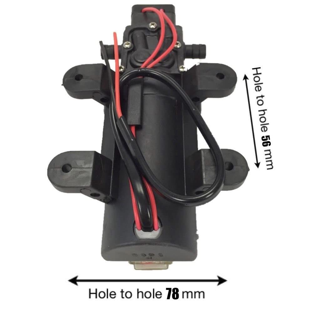 12V 4L/Min électrique haute pression diaphragme pompe à eau auto-amorçante pour pompe réservoir transfert caravane Camping ferme bateau