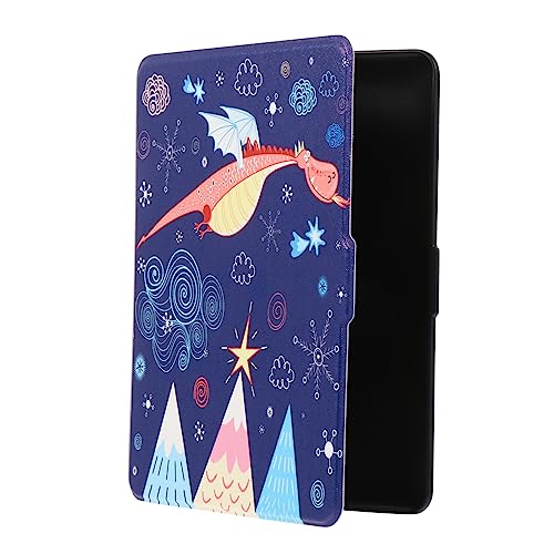 HOMSFOU Caso Funda Protectora de activación automática Estuche para e-Book gabardinas Impermeable Funda Protectora para e-Reader Caso de activación automática PU