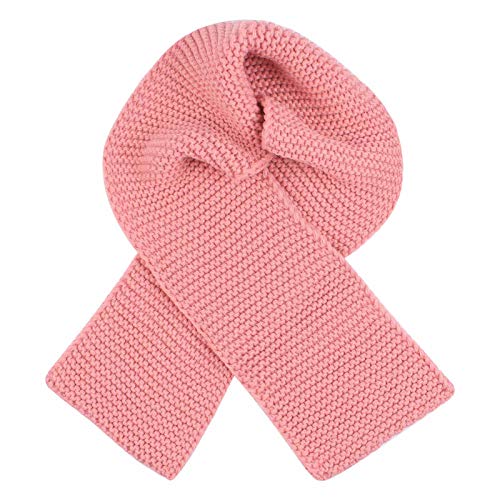 Duoyeree Baby Winter Hat Scarf Glove Beanie Set Girls Boys Pom Pom Knitted Beanie Mitten Scarves For Toddler 0-3T Pink #TOP4