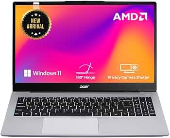 acer Aspire 3 AMD Ryzen 5 Hexa Core 7430U - (8 GB/512 GB SSD/Windows 11 Home, MS Office) A325-42 Thin and Light Laptop (15.6 Inch Full HD LED IPS Disp...