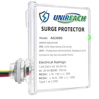 AG3000 HVAC Surge Protector 120/240V, House Surge Protectors, AC Surge Protector, Whole House Surge Protective Device for Mini Split, TPMOV Technology, Watertight Enclosure, 5 Year Warranty