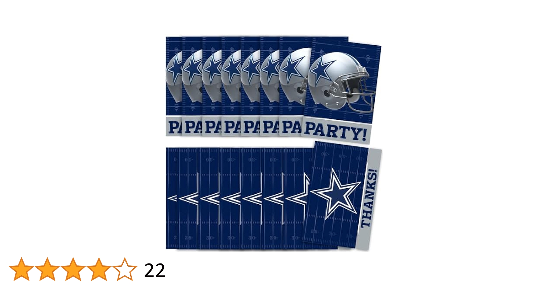 Amazon.com: Dallas Cowboys Invitations & Thank You Card Sets (3.88
