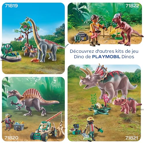 Jeux D'imitation Campement Des Explorateurs Dinosaures Playmobil La Boite - vue 5