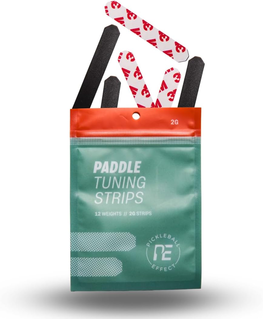 Pickleball Paddle Weights Strips 12 Pack | Pickleball Weighted Tape | Weight Tape for Pickleball Paddles | Pickleball Tungsten Tape Alternative | Non-Toxic Paddle Tuning Strips for Balance Control