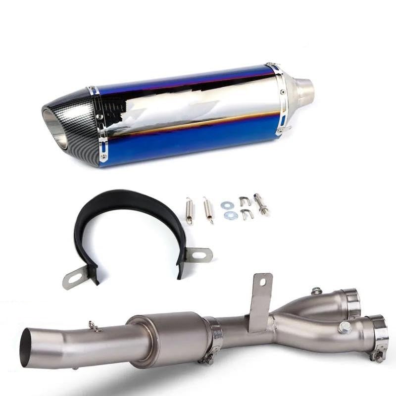 Tuyau d'échappement pour R1 MT-10 silencieux moto bleu 2015-2021