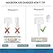 DODAUG 45W MagSafe 2 Power Adapter, Replacement MacBook Air Charger Magnetic T-Tip for MacBook Air 11-inch and 13-inch