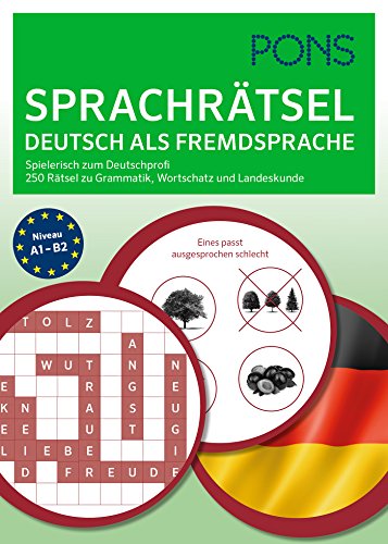 PONS 250 Rätsel Deutsch als Fremdsprache: Fit durch Rätsel-Übungen mit Quiz-Block zu Grammatik, W PONS 250 Rätsel Deutsch als Fremdsprache: Fit durch Rätsel-Übungen mit Quiz-Block zu Grammatik, W