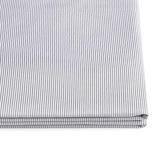 Image of Tommy Hilfiger - Full Size Sheets Set, Crisp & Tailored Cooling Sheets w /a Naturally Smooth Cotton Percale Lightweight Feel - Bed Sheets w /Matching Pillowcases & Fitted Sheet (Ithaca Stripe Blue)