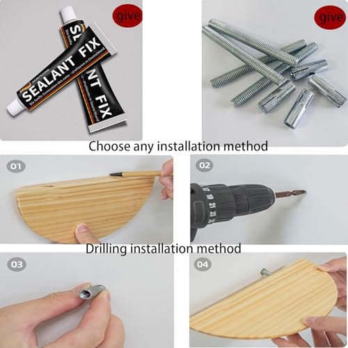 Jaxuzegs Flotantes Baldas para Esquina Madera Maciza con Extremos Redondos 22-38cm 3 Colores 3 tamaños Estante Esquinero para Baño Cocina Dormitorio Salón,Blanca,22x11x3cm - imagen 7