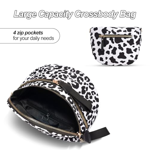 Image of Checkered Crossbody Bag, Bum Bags for Women Crossbody,Spacious Sling Bag Purse Fanny Packs with Shoulder Strap