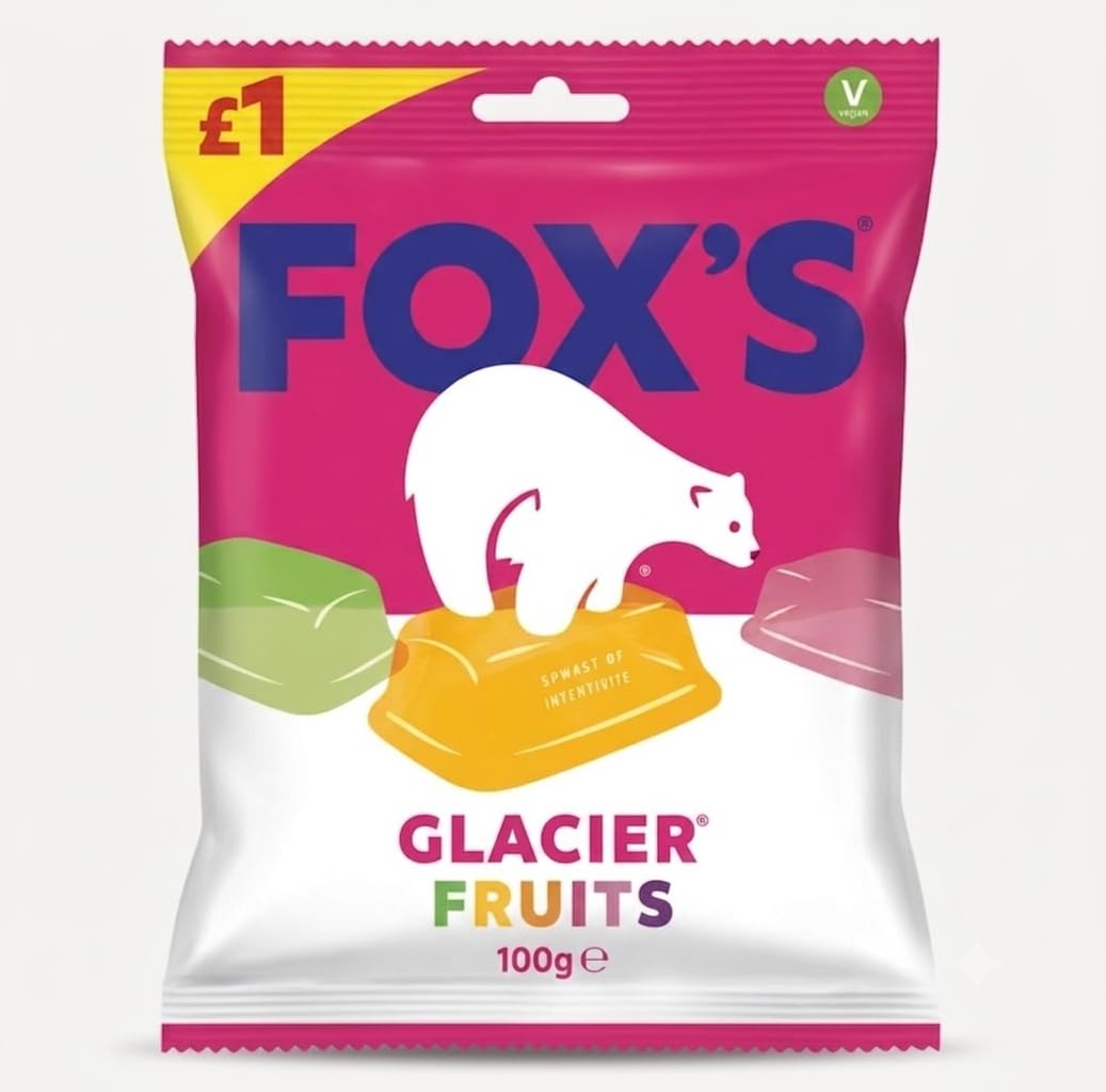 Fox's Glacier Fruits Sweets By febora 100g | Fruit Flavoured, Vegetarian, Hard Boiled Sweets, Assorted Flavours, Sharing Bag-image-22
