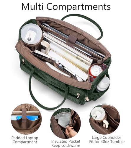 Teacher Tote Bag with Insulated Pocket
