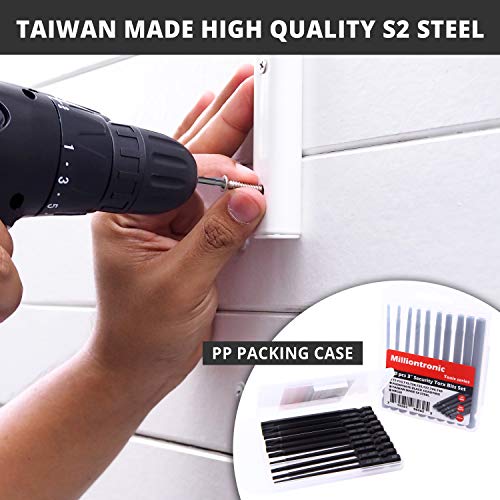 10-Piece Impact Rated 3" Security Torx Bit Set | Temper Proof, Advanced Heat Treatment, Magnetized (S2 Steel W/Mnpo Coating, 3") #TOP5