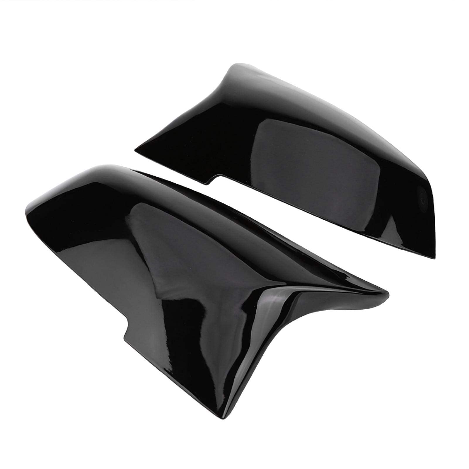 Coppia Coperture Specchietti Per BMW Serie 1, 2, 3, 4 E X1 – In ABS Nero Lucido, Facili Da Montare