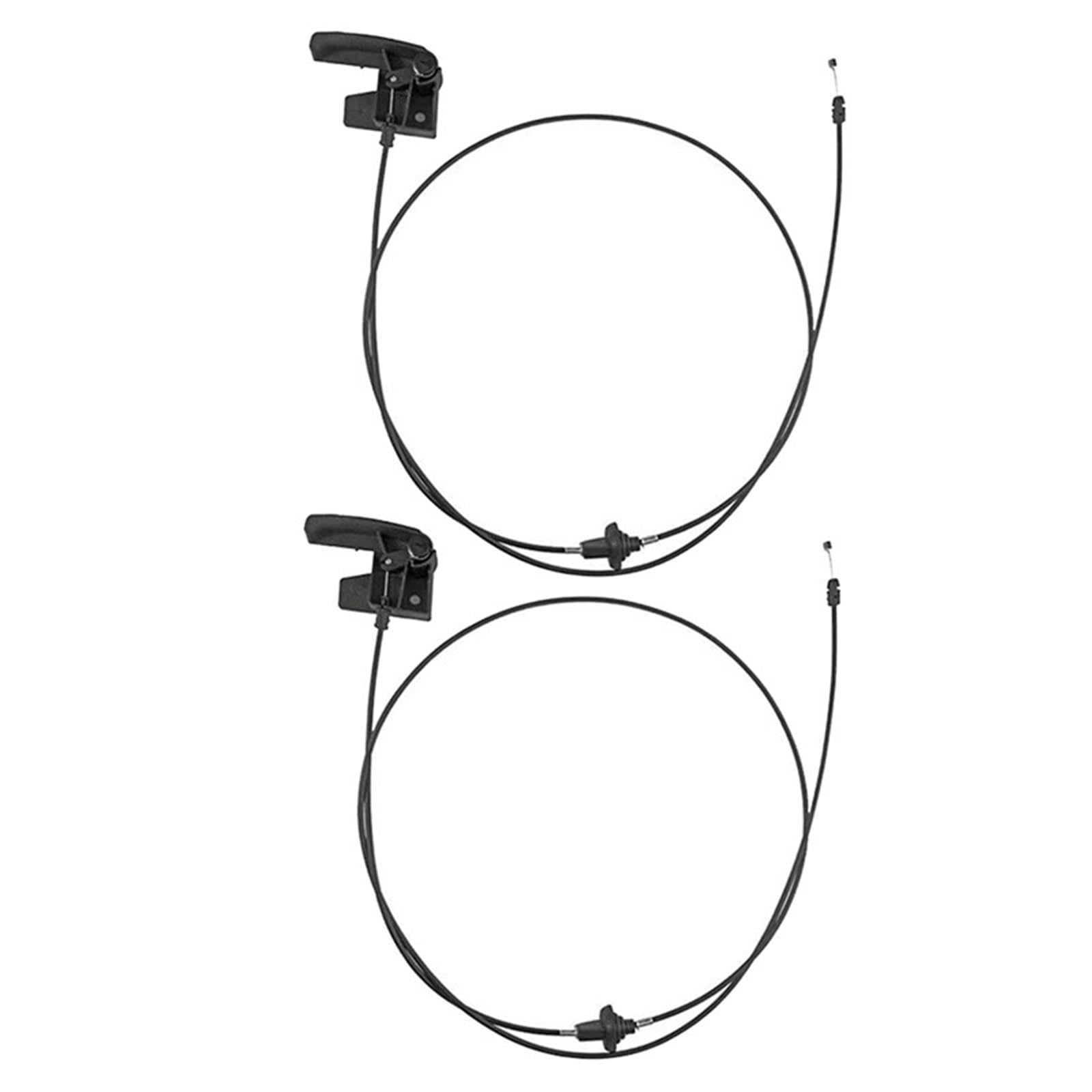 Compatible with Gmc for Sierra 1500 1999-2007 for Sierra 3500 2001-2006 for Yukon 2000-2006 15741109 2Pcs Car Hood Latch Release Pull Handle Front Hood Release Handle