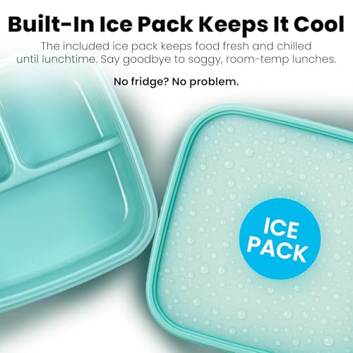 Image of Yoobi x Star Wars Grogu Bento Boxes & Ice Packs, 3-Compartment, 2-Pack