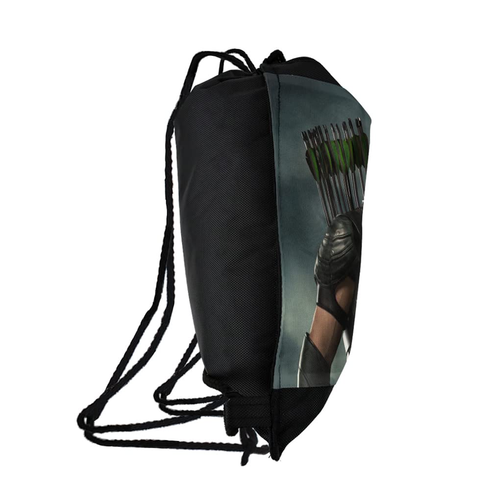 LOGOVISION Arrow TV Series Character Art Drawstring Backpack Sports Bag Sackpack 17