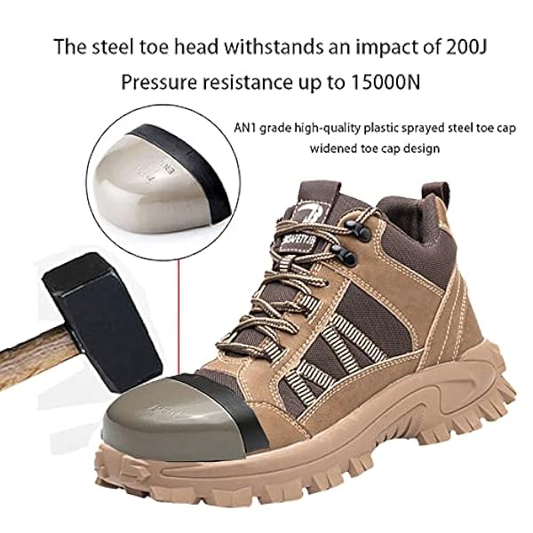 Heren Dames Stalen Neus Schoenen Unisex,The Work Shoe Sole Made Of Rubber Is Resistant To Abrasion And Shock And Src Non-Slip,▁