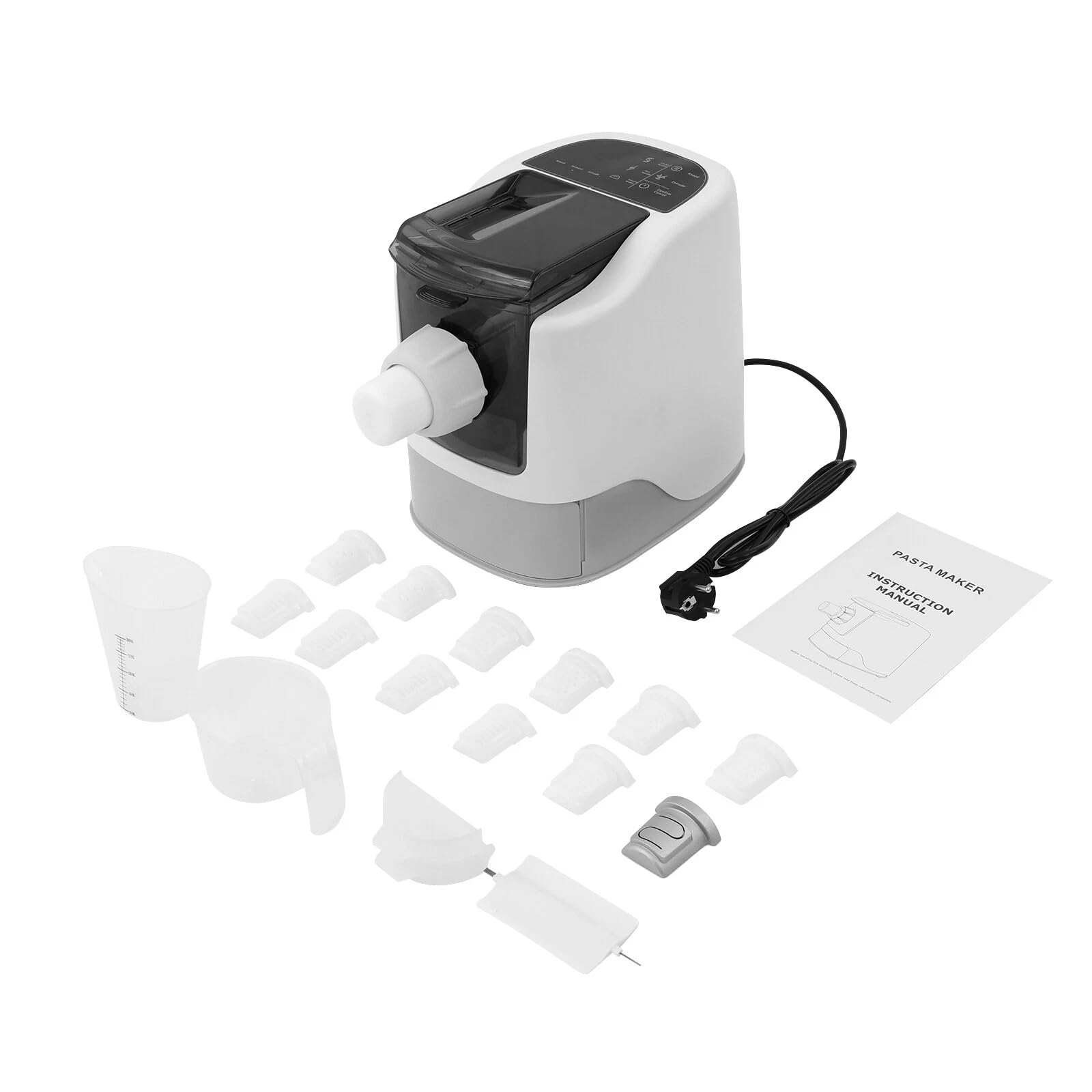 PastaChef - Máquina eléctrica para hacer pasta (220 V, con enchufe de la UE, para pasta fresca, espaguetis, lasaña en cocina, con certificado CE, fácil de limpiar