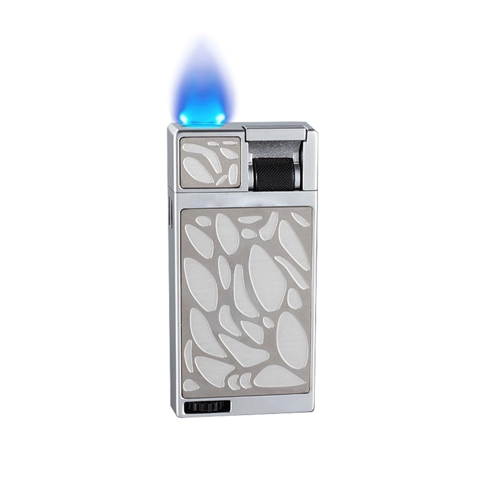 Briquet au butane coupe-vent, un cadeau au gaufrage double face
